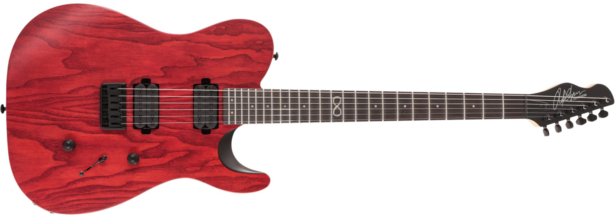 Chapman Guitars Ml3 Modern 2022 Standard 2h Ht Eb - Deep Red Satin - Guitarra eléctrica con forma de tel - Main picture