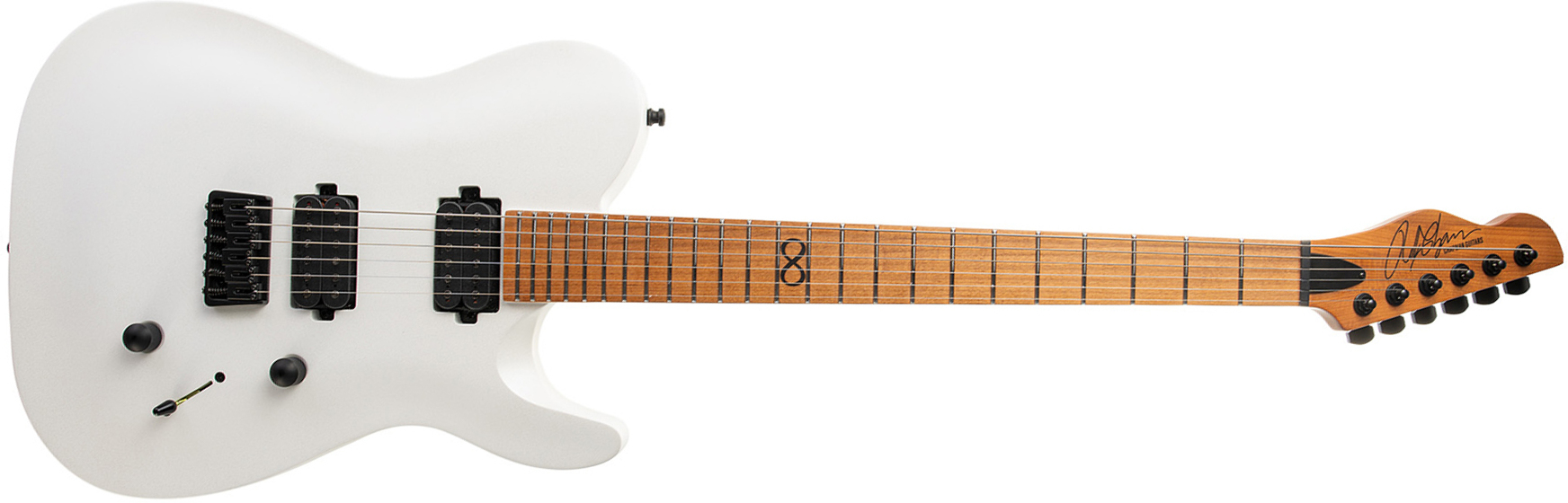 Chapman Guitars Ml3 Modern Pro Hh Seymour Duncan Ht Mn - Hot White - Guitarra eléctrica con forma de tel - Main picture