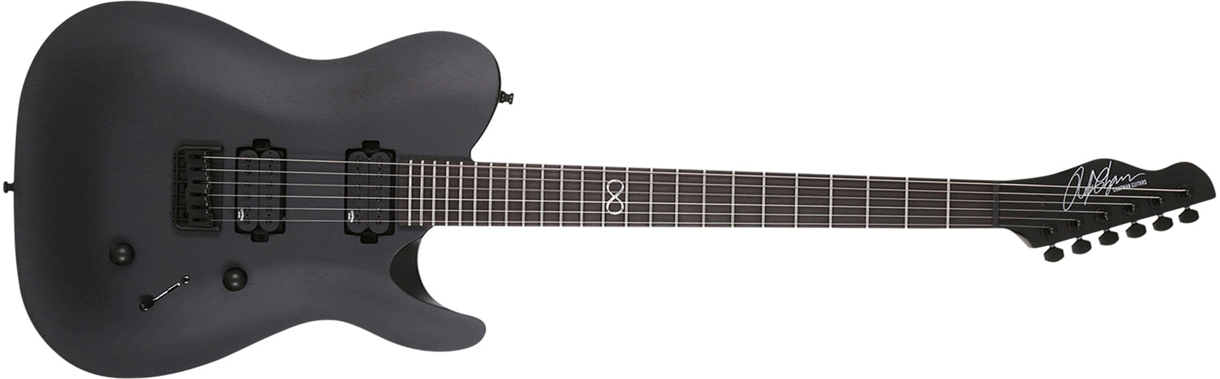Chapman Guitars Ml3 Pro Modern V2 Hh Ht Eb - Lunar Satin - Guitarra eléctrica con forma de tel - Main picture