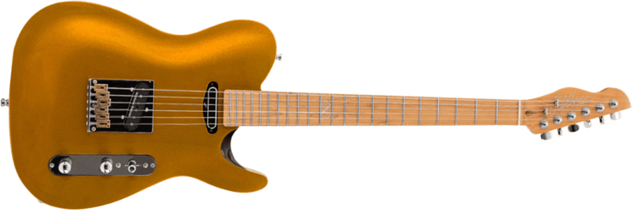 Chapman Guitars Ml3 Traditional Pro 2s Seymour Duncan Ht Mn - Gold Metallic - Guitarra eléctrica con forma de tel - Main picture
