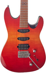 Guitarra eléctrica con forma de str. Chapman guitars Standard ML1 Hybrid - Cali sunset red