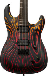 Guitarra eléctrica con forma de str. Chapman guitars Pro ML1 Pro Modern - Black sun