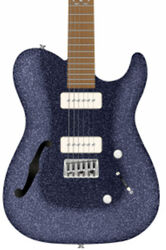 Guitarra eléctrica con forma de tel Chapman guitars ML3 Pro Traditional Semi-Hollow - Atlantic blue sparkle