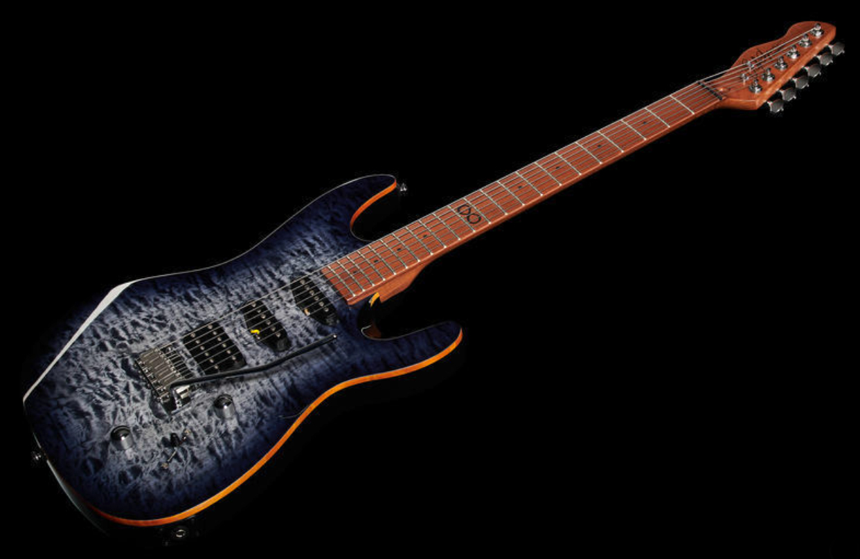 Chapman Guitars Ml1 Hybrid Standard Hss Trem Mn - Sarsen Stone Black - Guitarra eléctrica con forma de str. - Variation 2
