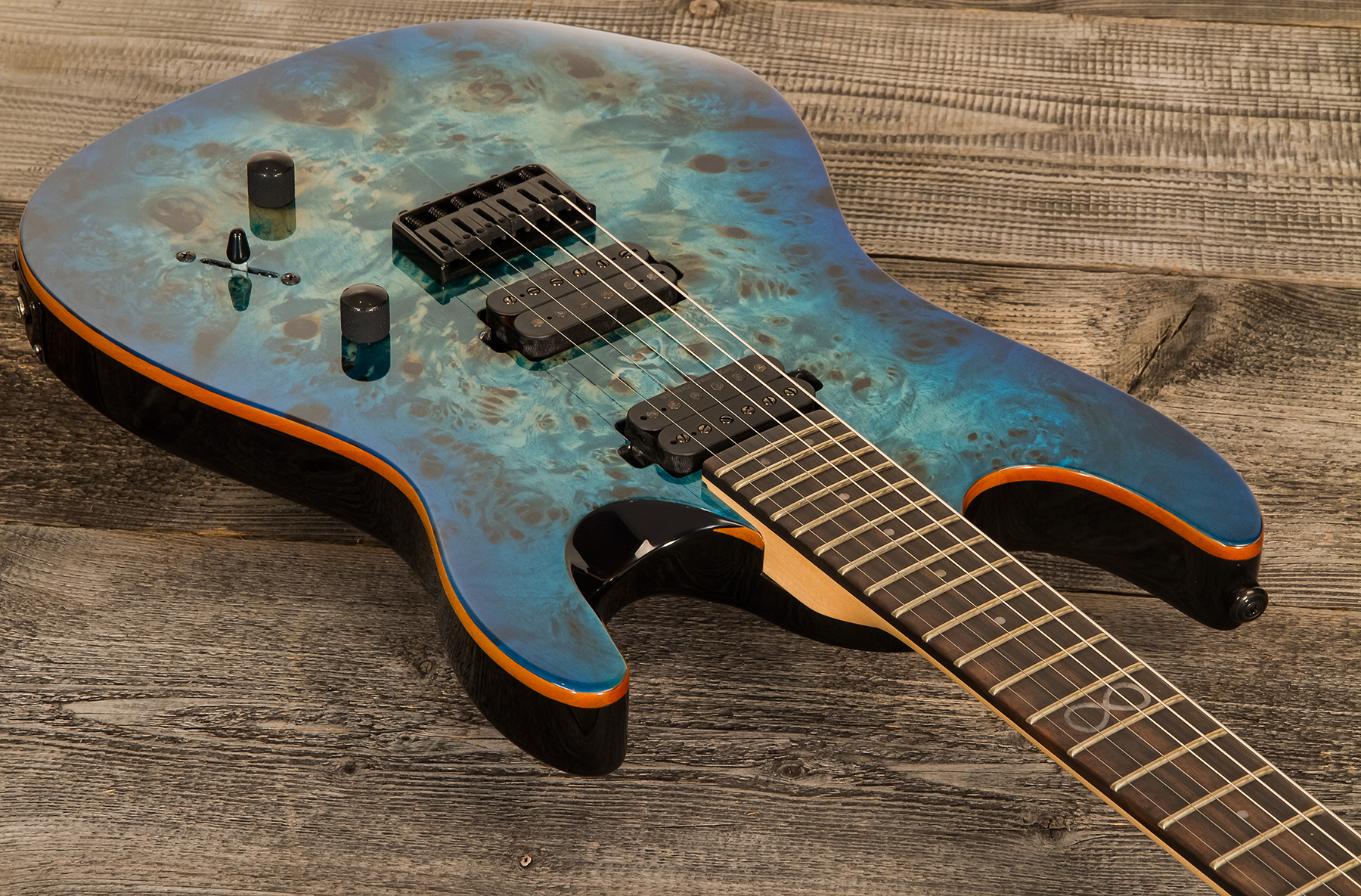 Chapman Guitars Ml1 Modern Standard V2 Ltd Hh Seymour Duncan Ht Eb - Rainstorm - Guitarra eléctrica con forma de str. - Variation 2