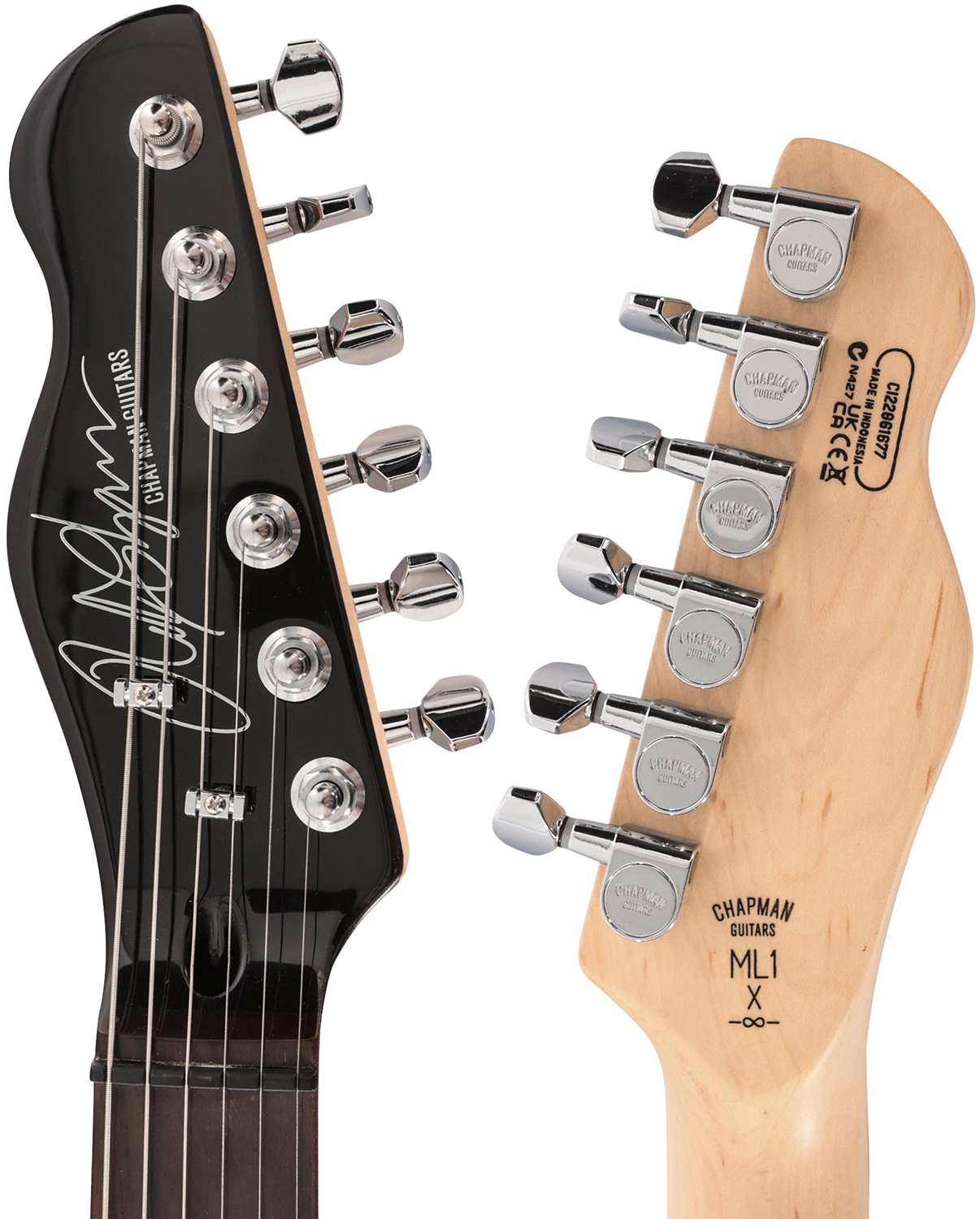 Chapman Guitars Ml1x Hss Trem Eb - Trans Deep Blue - Guitarra eléctrica con forma de str. - Variation 4