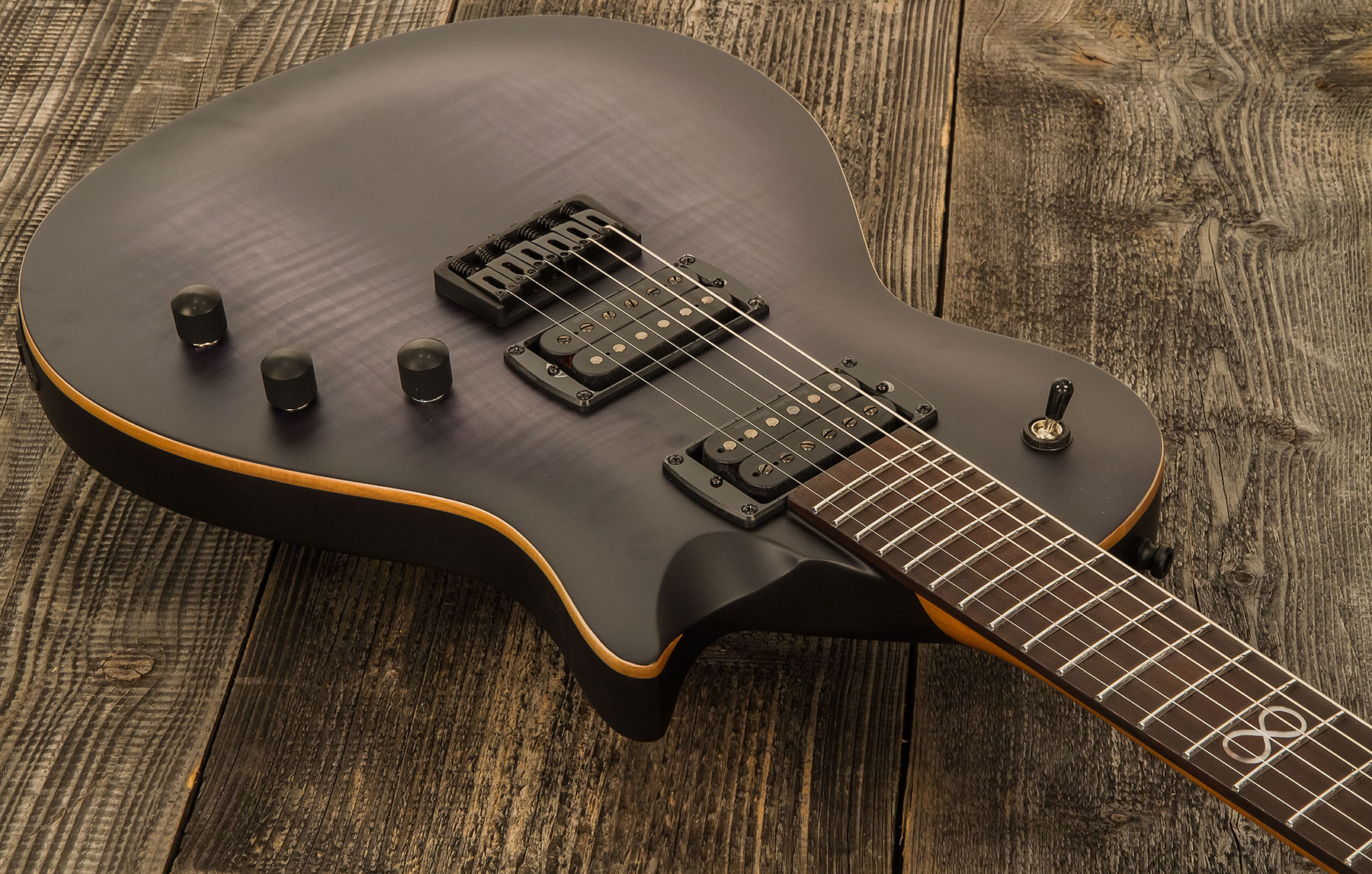 Chapman Guitars Ml2 Pro Modern Hh Seymour Duncan Ht Eb - River Styx Black - Guitarra eléctrica de corte único. - Variation 1