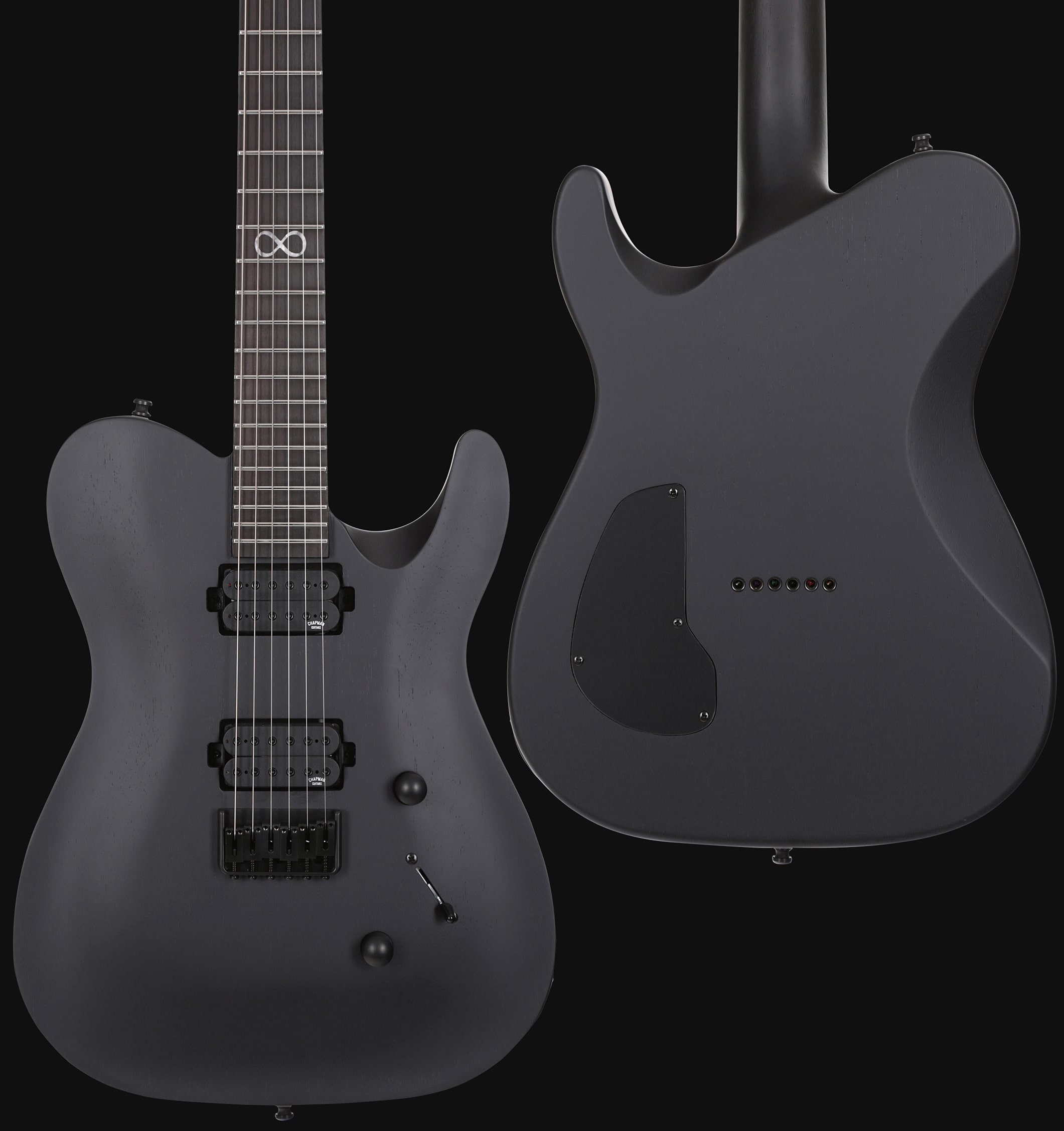 Chapman Guitars Ml3 Pro Modern V2 Hh Ht Eb - Lunar Satin - Guitarra eléctrica con forma de tel - Variation 2