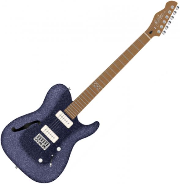 Guitarra eléctrica de cuerpo sólido Chapman guitars ML3 Pro Traditional Semi-Hollow - Atlantic blue sparkle