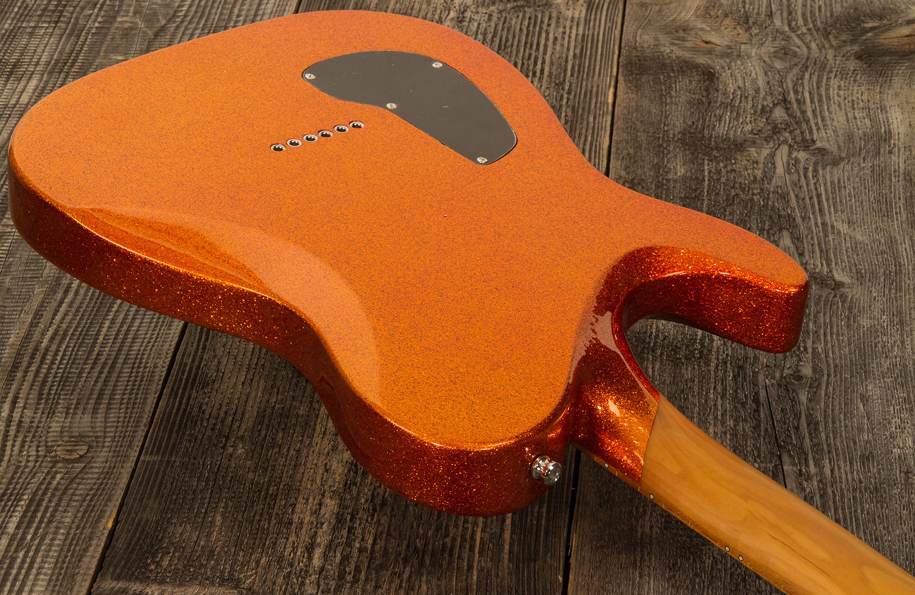 Chapman Guitars Ml3 Pro Traditional Semi-hollow 2p90 Seymour Duncan Ht Mn - Burnt Orange Sparkle - Guitarra eléctrica con forma de tel - Variation 2