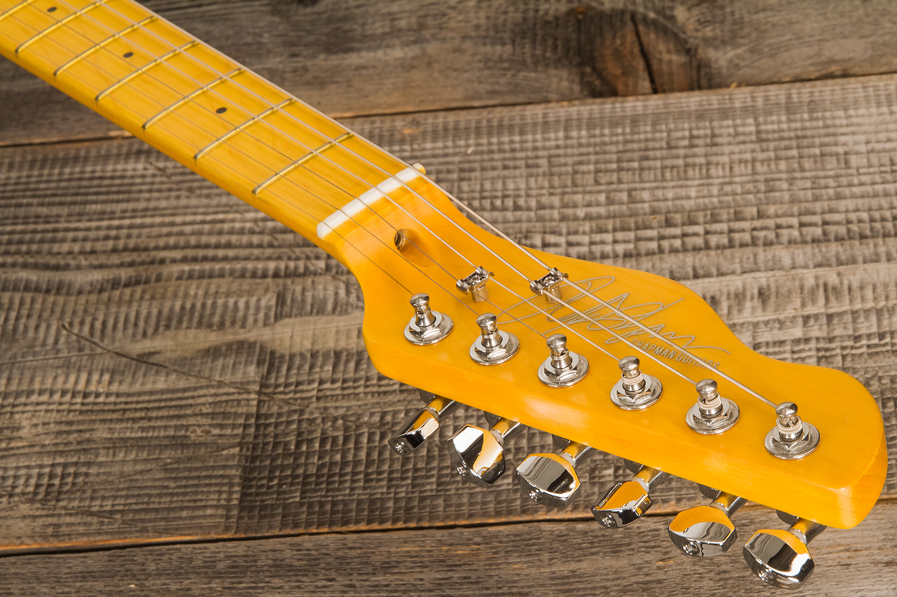 Chapman Guitars Ml3 Traditional Standard Sp90 Ht Mn - Gloss Black - Guitarra eléctrica con forma de tel - Variation 5