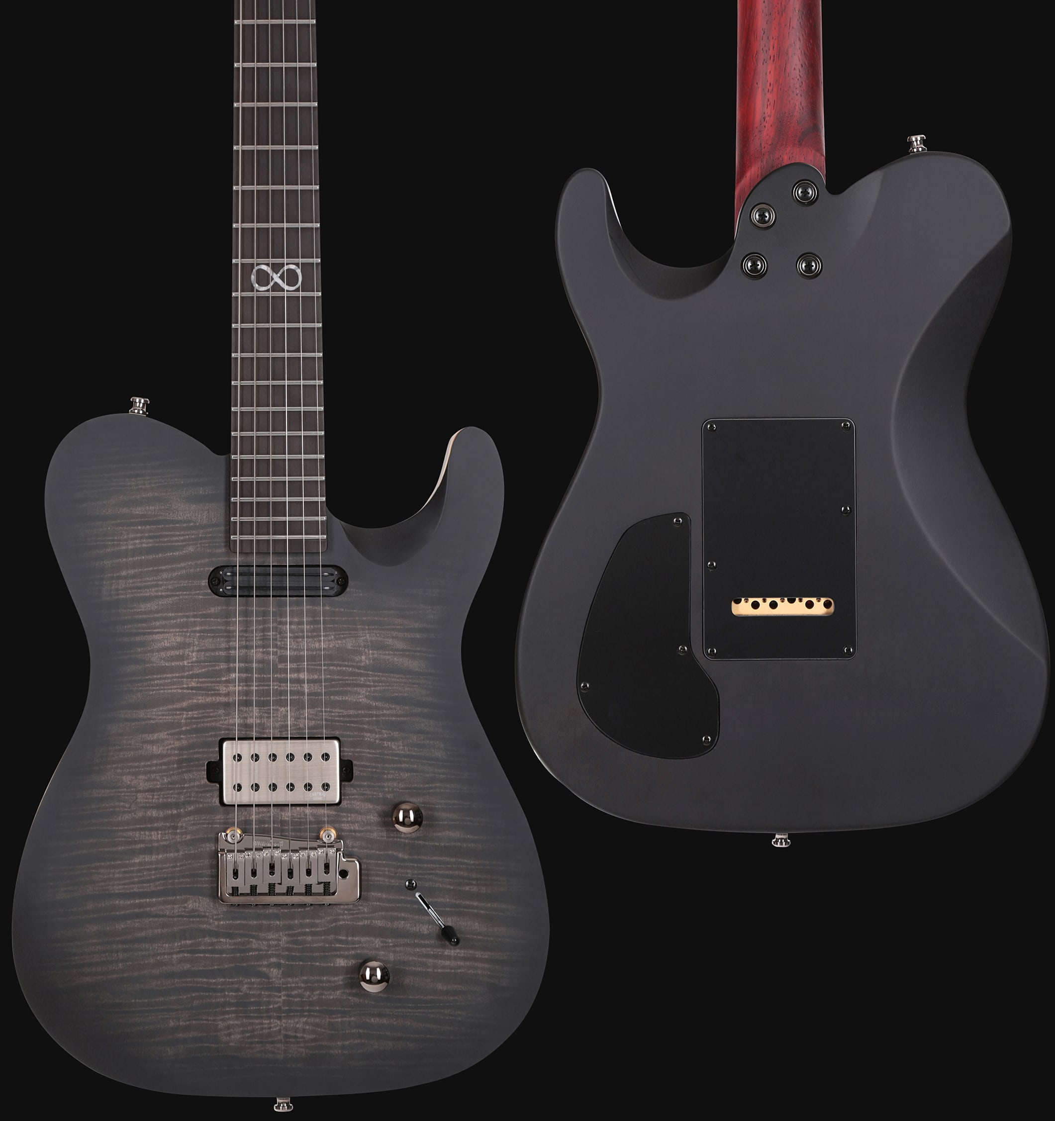 Chapman Guitars Rabea Massaad Ml3 Bea Signature Hh Trem Eb - Smoke Satin - Guitarra eléctrica con forma de tel - Variation 2