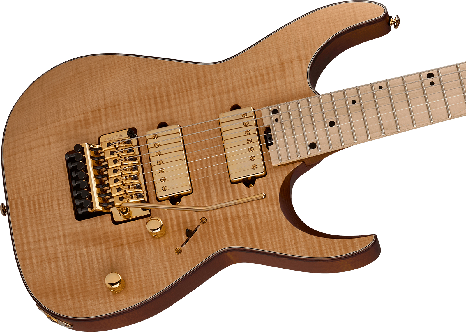 Charvel Angel Vivaldi Dinky Dk24-7 Nova Signature 7c 2h Dimarzio Fr Mn - Natural - Guitarra eléctrica de autor - Variation 2