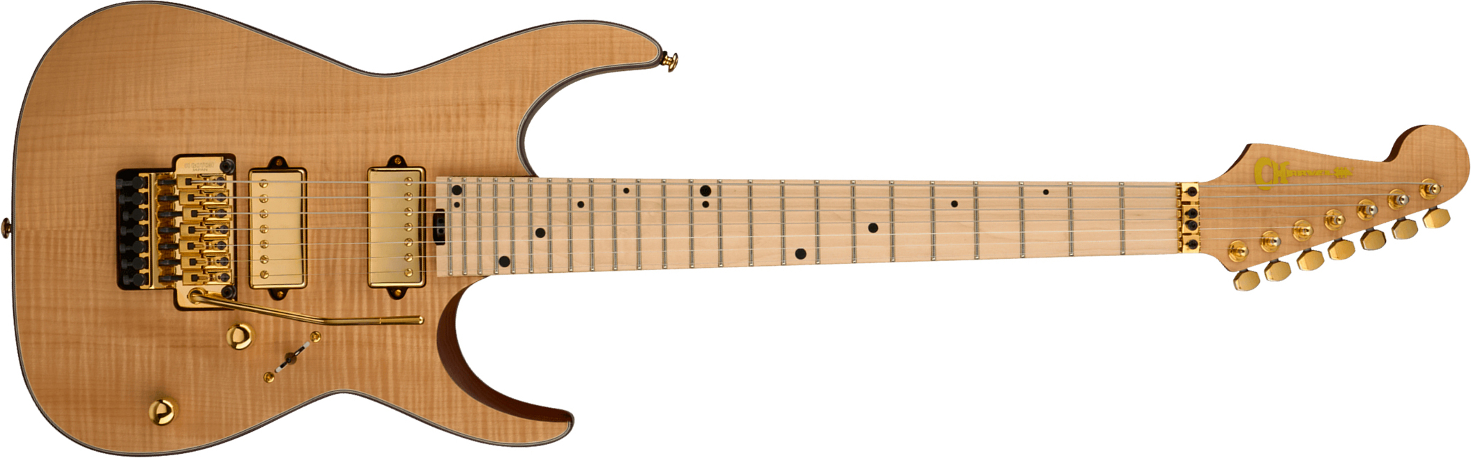 Charvel Angel Vivaldi Dinky Dk24-7 Nova Signature 7c 2h Dimarzio Fr Mn - Natural - Guitarra eléctrica de autor - Main picture