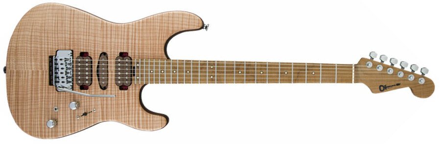 Charvel Guthrie Govan Signature Hsh Flame Maple Trem Mn - Natural - Guitarra eléctrica con forma de str. - Main picture