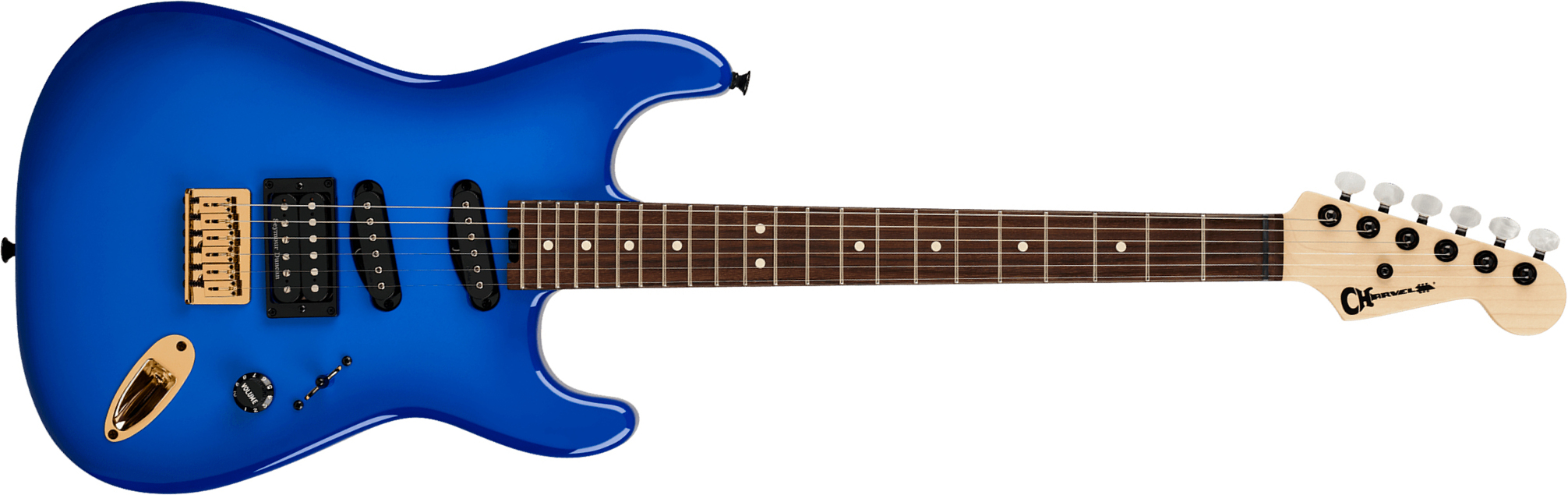 Charvel Jake E Lee San Dimas Style 1 Pro Mod Mex Signature Hss Ht Rw - Blue Burst - Guitarra eléctrica de autor - Main picture