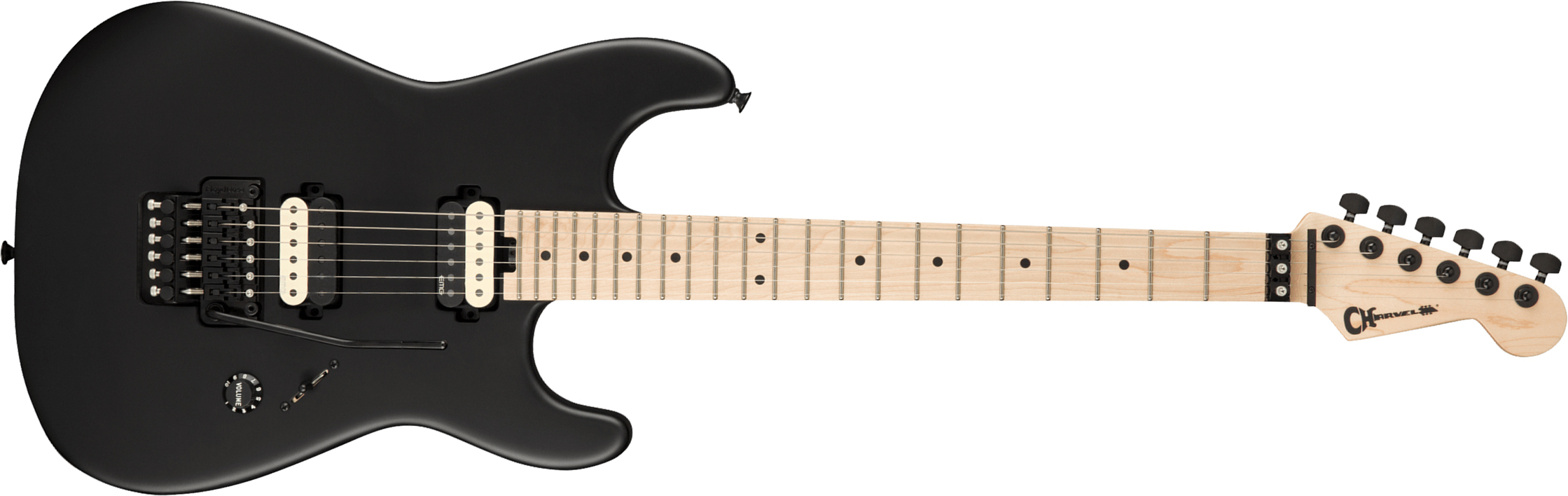 Charvel Jim Root San Dimas Style 1 Hh Fr M Pro-mod Signature 2h Emg Mn - Satin Black - Guitarra eléctrica con forma de str. - Main picture