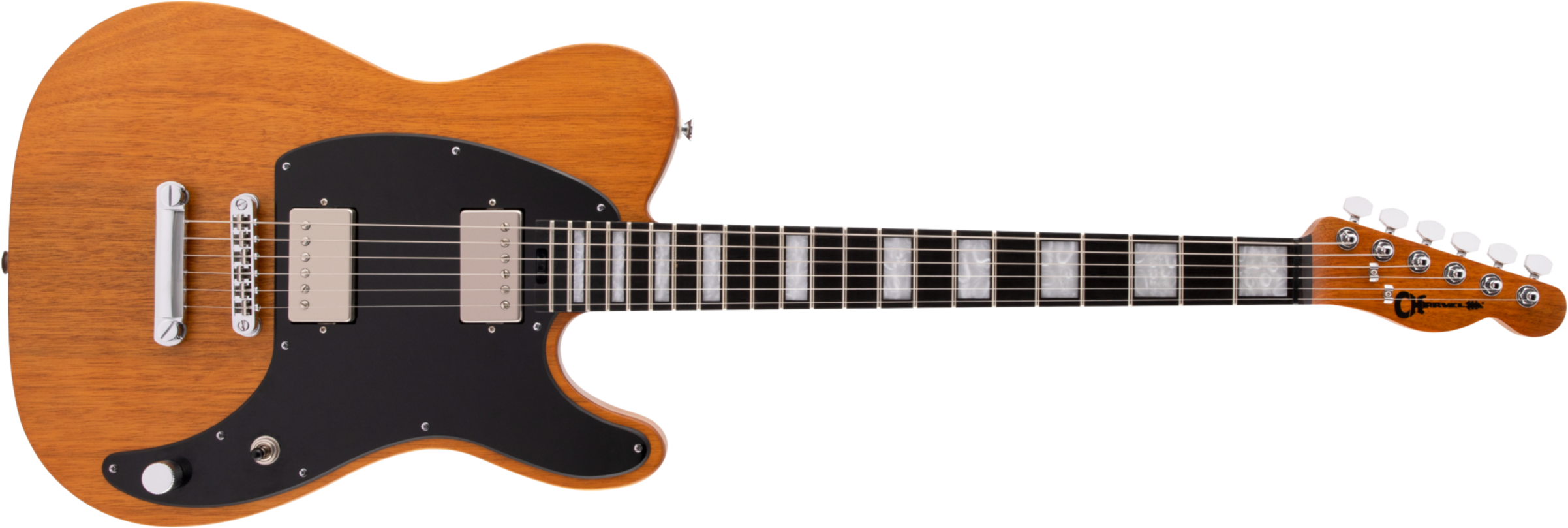 Charvel Joe Duplantier San Dimas Style 2 Hh E Mahogany Pro-mod Signature 2h Ht Eb - Natural - Guitarra eléctrica con forma de tel - Main picture