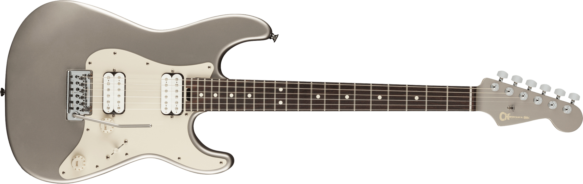 Charvel Prashant Aswani Pro-mod So-cal Pa28 Signature 2h Trem Mn - Inca Silver - Guitarra eléctrica con forma de str. - Main picture