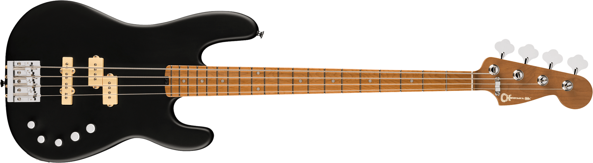 Charvel San Dimas Pj Iv Bass Pro-mod Active Dimarzio Mn - Satin Black - Bajo eléctrico de cuerpo sólido - Main picture