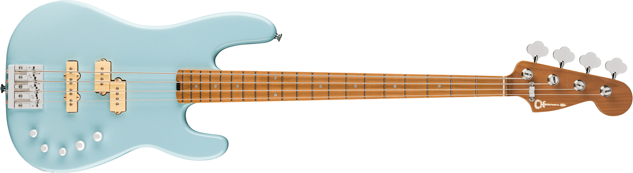 Charvel San Dimas Pj Iv Bass Pro-mod Mex Active Dimarzio Mn - Sonic Blue - Bajo eléctrico de cuerpo sólido - Main picture