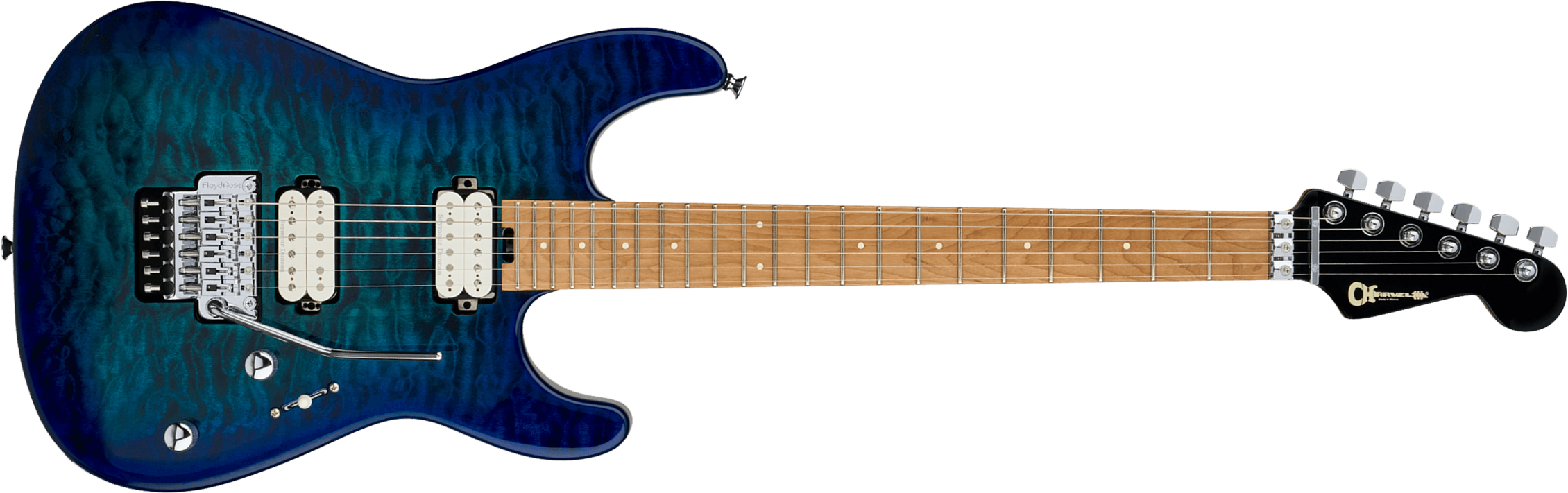 Charvel San Dimas Pro-mod Plus Style 1 Hh Fr Cm 2h Seymour Duncan Mn - Chlorine Burst - Guitarra eléctrica con forma de str. - Main picture