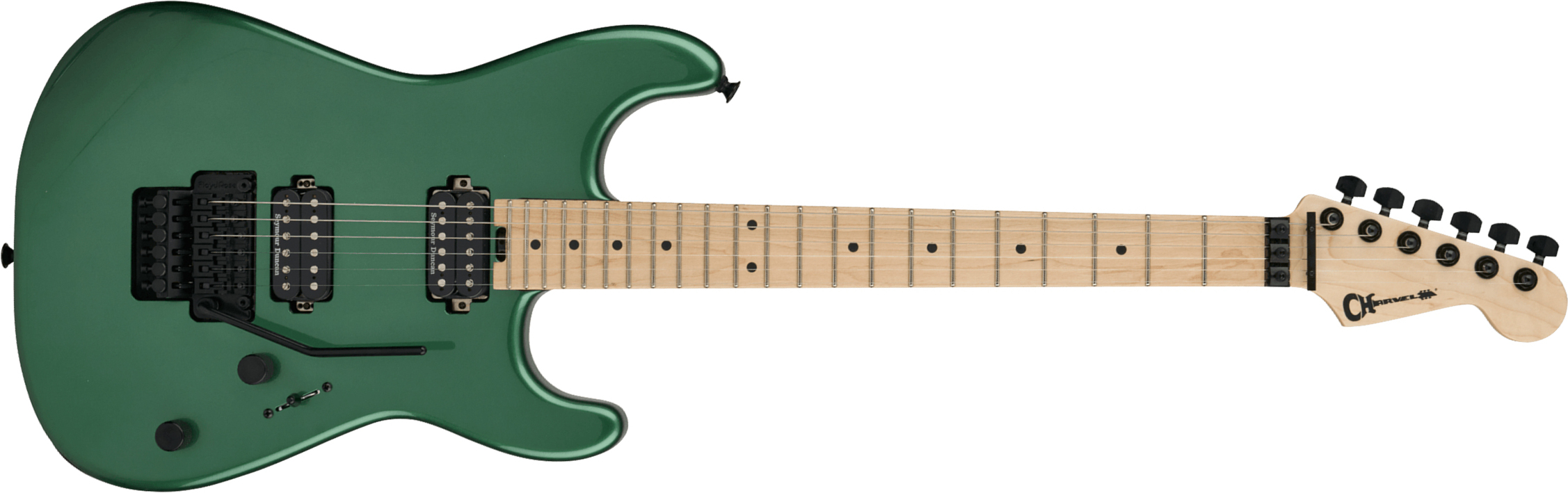 Charvel San Dimas Pro-mod Style 1 Hh Fr Mpl 2h Seymour Duncan Mn - Pelham Green - Guitarra eléctrica con forma de str. - Main picture