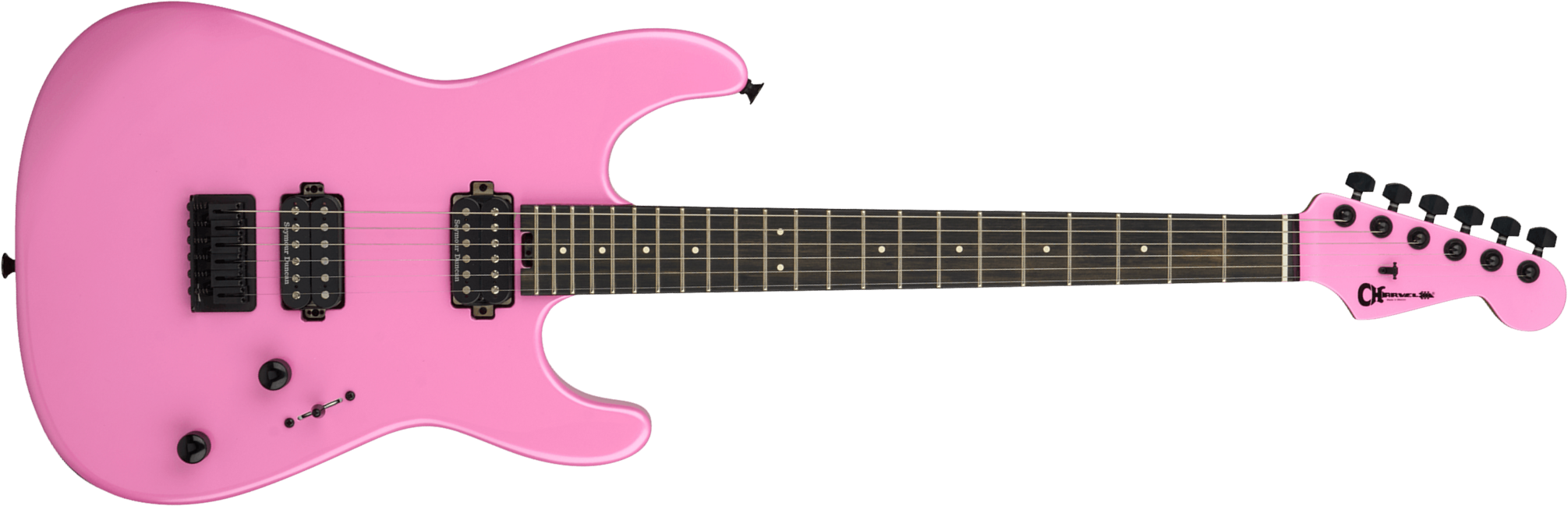 Charvel San Dimas Style 1 Hh Pro-mod Plus 2h Seymour Duncan Ht Eb - Platinum Pink - Guitarra eléctrica con forma de str. - Main picture