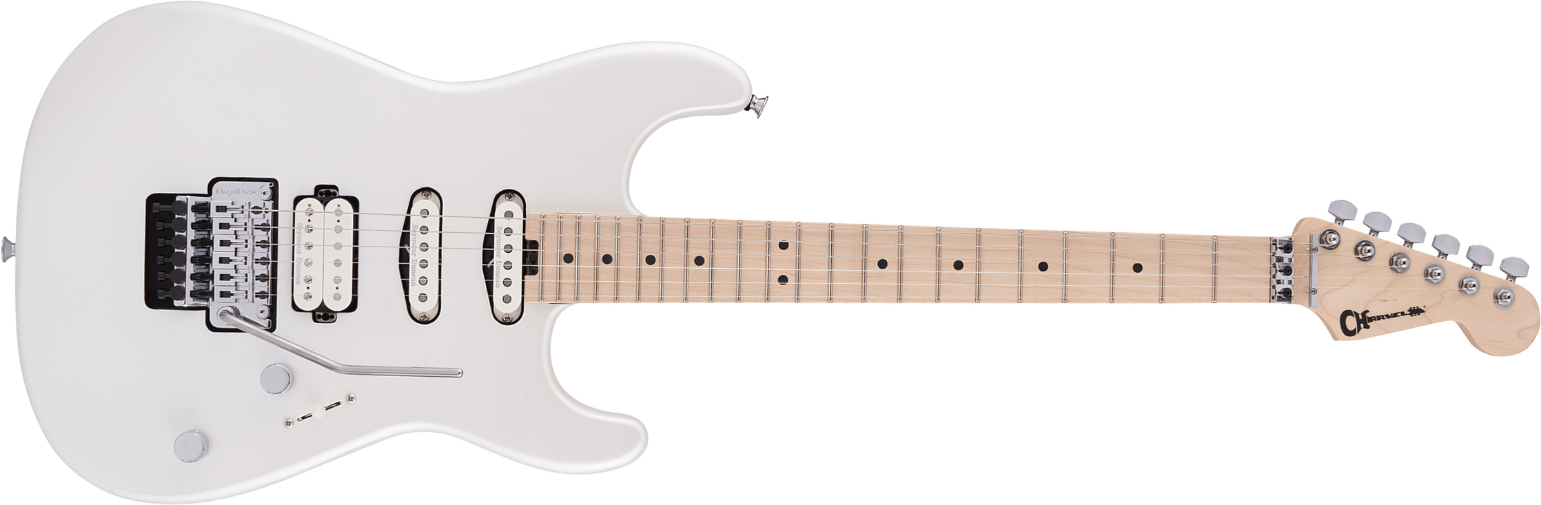 Charvel San Dimas Style 1 Hss Fr M Pro-mod Seymour Duncan Mn - Platinum Pearl - Guitarra eléctrica con forma de str. - Main picture
