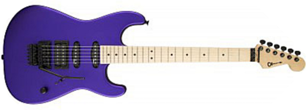 Charvel San Dimas Style 1 Hss Fr M Usa Select Dimarzio Fr Mn - Satin Plum - Guitarra eléctrica con forma de str. - Main picture