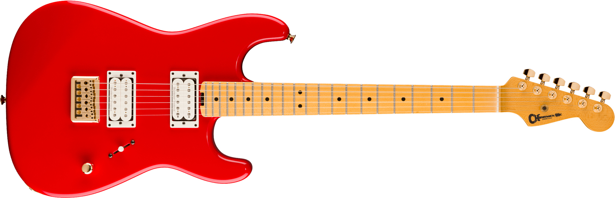 Charvel San Dimas Style 1 Sd1 Hh Ht American Neo Classic Usa 2h Seymour Duncan Ht Mn - Racing Red - Guitarra eléctrica con forma de str. - Main pictur