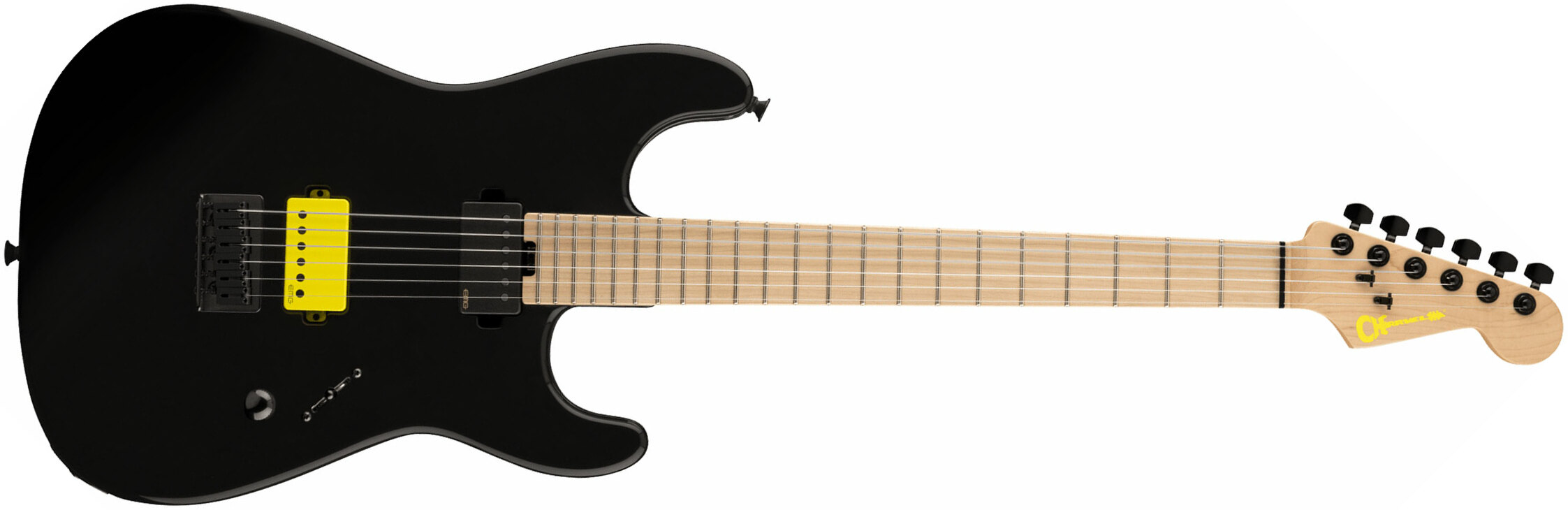 Charvel Sean Long San Dimas Style 1 Pro-mod Signature 2h Emg Ht Mn - Gloss Black - Guitarra eléctrica con forma de str. - Main picture