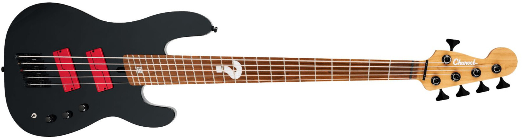 Charvel Sleep Token Iii Pro Mod San Dimas V Signature Mn - Black - Bajo eléctrico de cuerpo sólido - Main picture