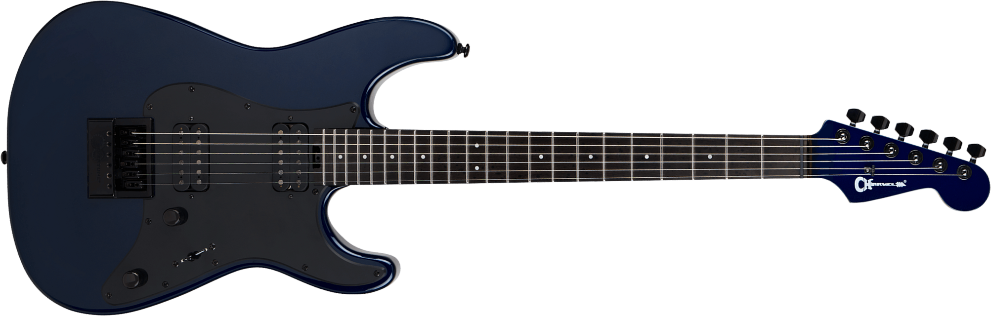 Charvel So-cal Style 1 Evtn6 Pro-mod Plus 2h Seymour Duncan Ht Eb - Midnight Blue - Guitarra eléctrica con forma de str. - Main picture