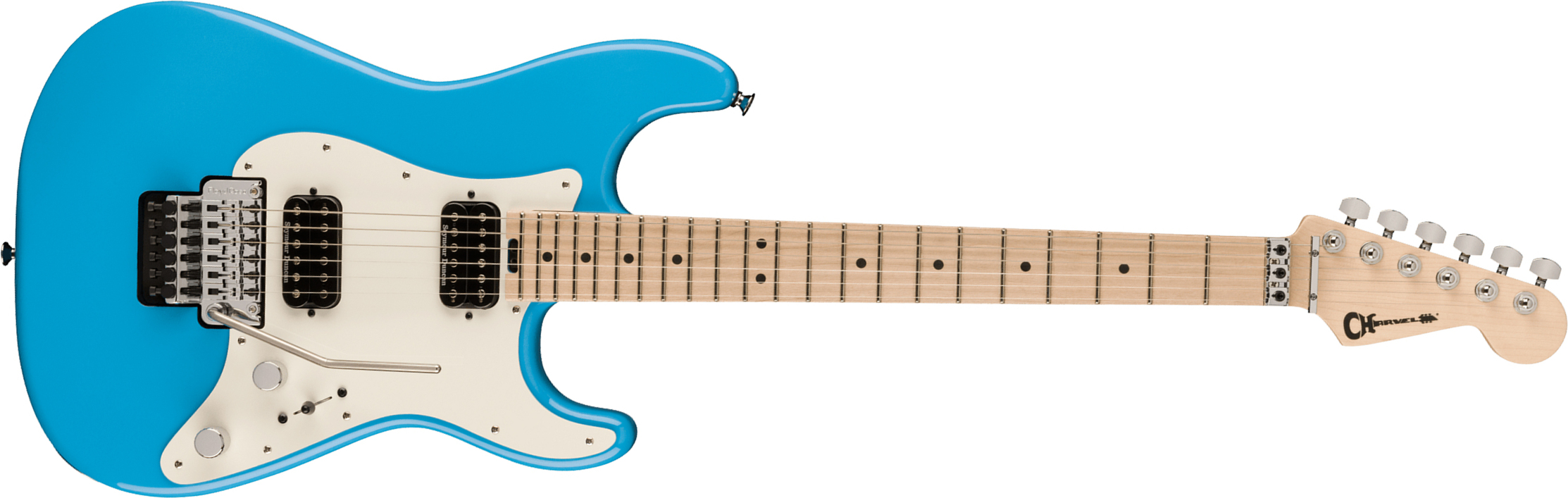 Charvel So-cal Style 1 Hh Fr M Pro-mod 2h Seymour Duncan Mn - Infinity Blue - Guitarra eléctrica con forma de str. - Main picture