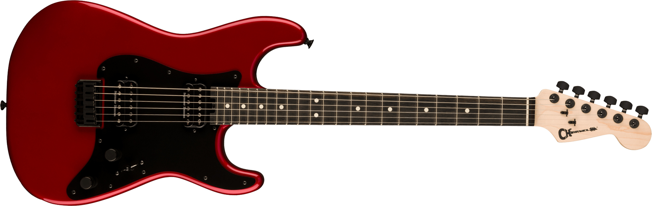 Charvel So-cal Style 1 Hh Ht E Pro-mod 2h Seymour Duncan Eb - Candy Apple Red - Guitarra eléctrica con forma de str. - Main picture