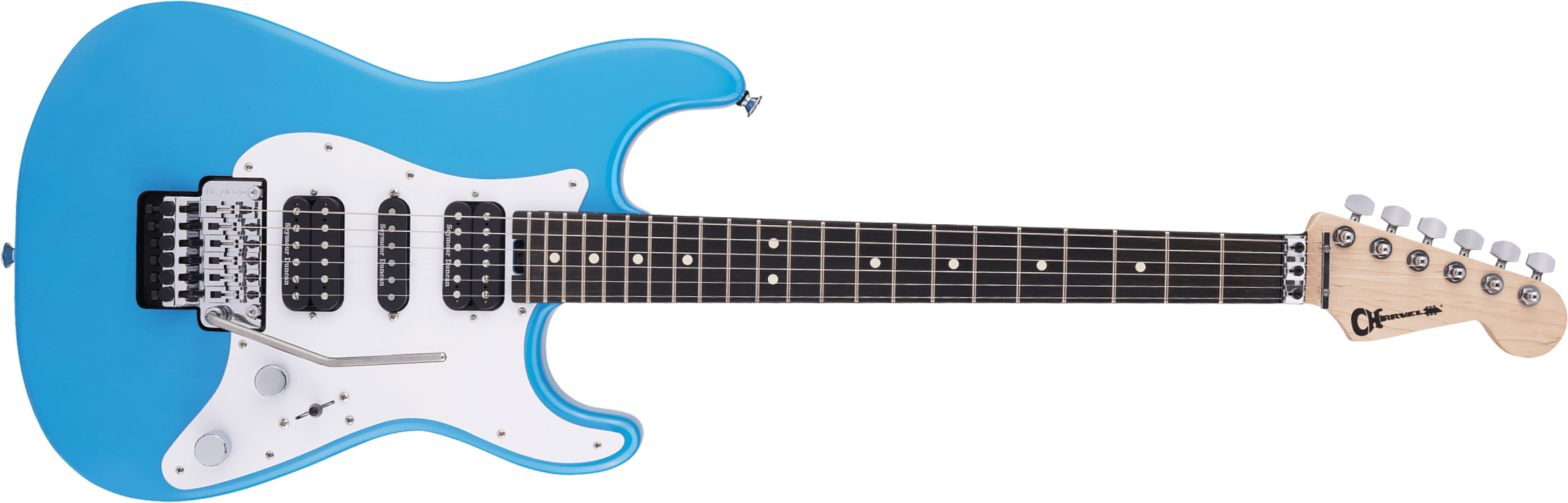 Charvel So-cal Style 1 Hsh Fr E Pro-mod Seymour Duncan Eb - Robbin's Egg Blue - Guitarra eléctrica con forma de str. - Main picture