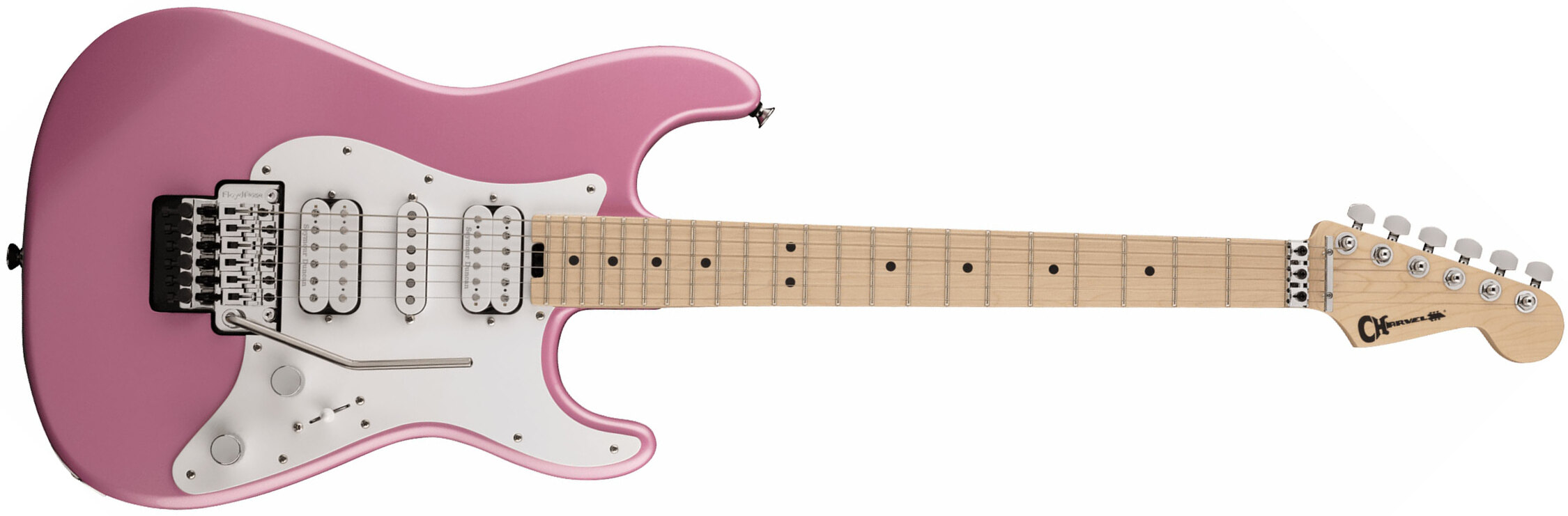 Charvel So-cal Style 1 Hsh Fr M Pro-mod Seymour Duncan Mn - Platinum Pink - Guitarra eléctrica con forma de str. - Main picture