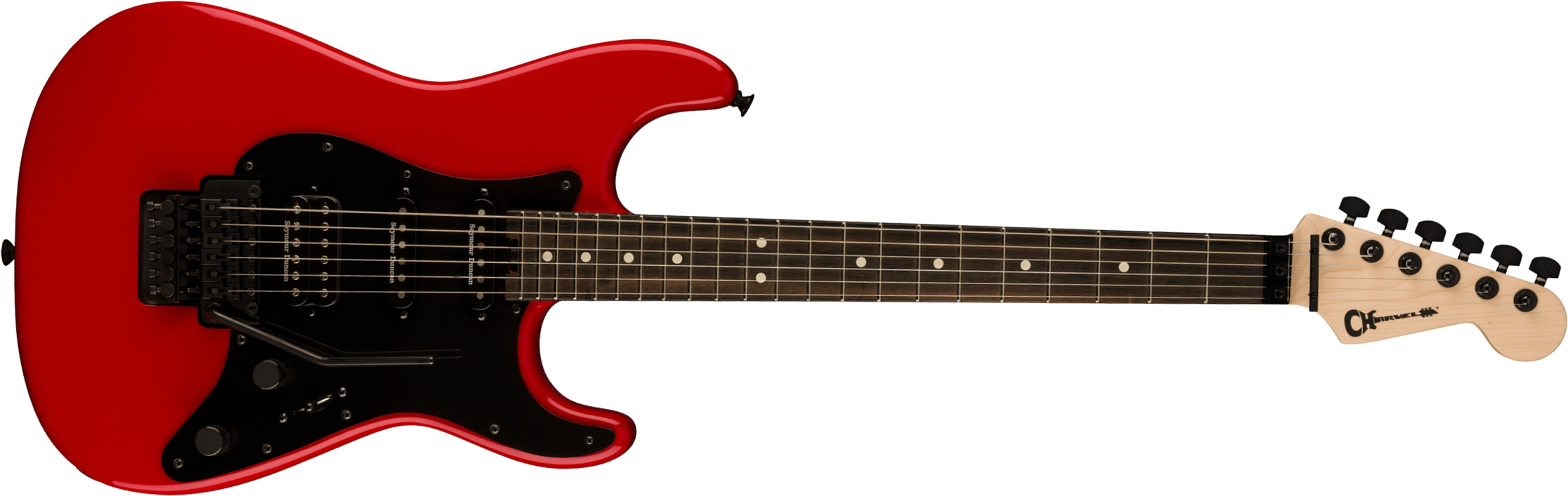 Charvel So-cal Style 1 Hss Fr E Pro-mod Seymour Duncan Eb - Ferrari Red - Guitarra eléctrica con forma de str. - Main picture