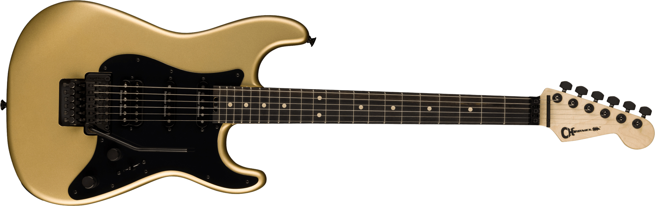 Charvel So-cal Style 1 Hss Fr E Pro-mod Seymour Duncan Eb - Pharaohs Gold - Guitarra eléctrica con forma de str. - Main picture