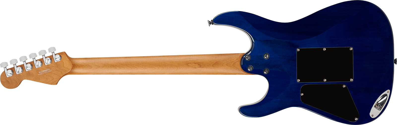 Charvel Dinky Dk24 Hh 2pt Eb Qm Pro-mod Plus 2h Seymour Duncan Trem Eb - Chlorine Burst - Guitarra eléctrica con forma de str. - Variation 1