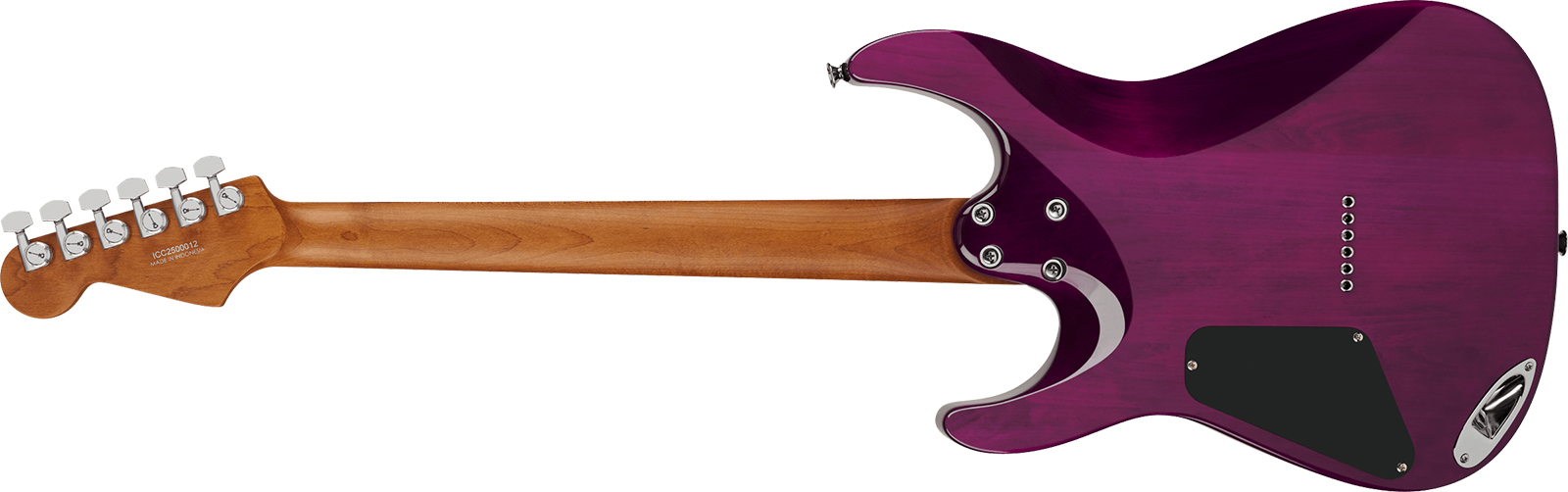 Charvel Dinky Dk24 Hh Ht Eb Qm Pro-mod Plus 2h Ht Eb - Violet Radiance - Guitarra eléctrica con forma de str. - Variation 1