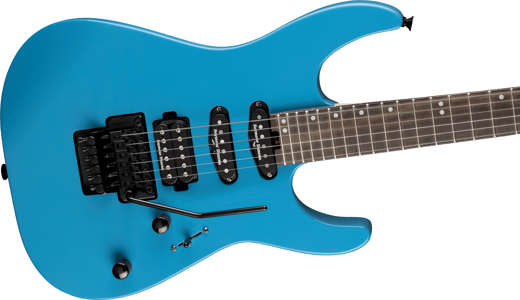 Charvel Dinky Dk24 Hss Fr E Pro-mod Seymour Duncan Eb - Infinity Blue - Guitarra eléctrica con forma de str. - Variation 2