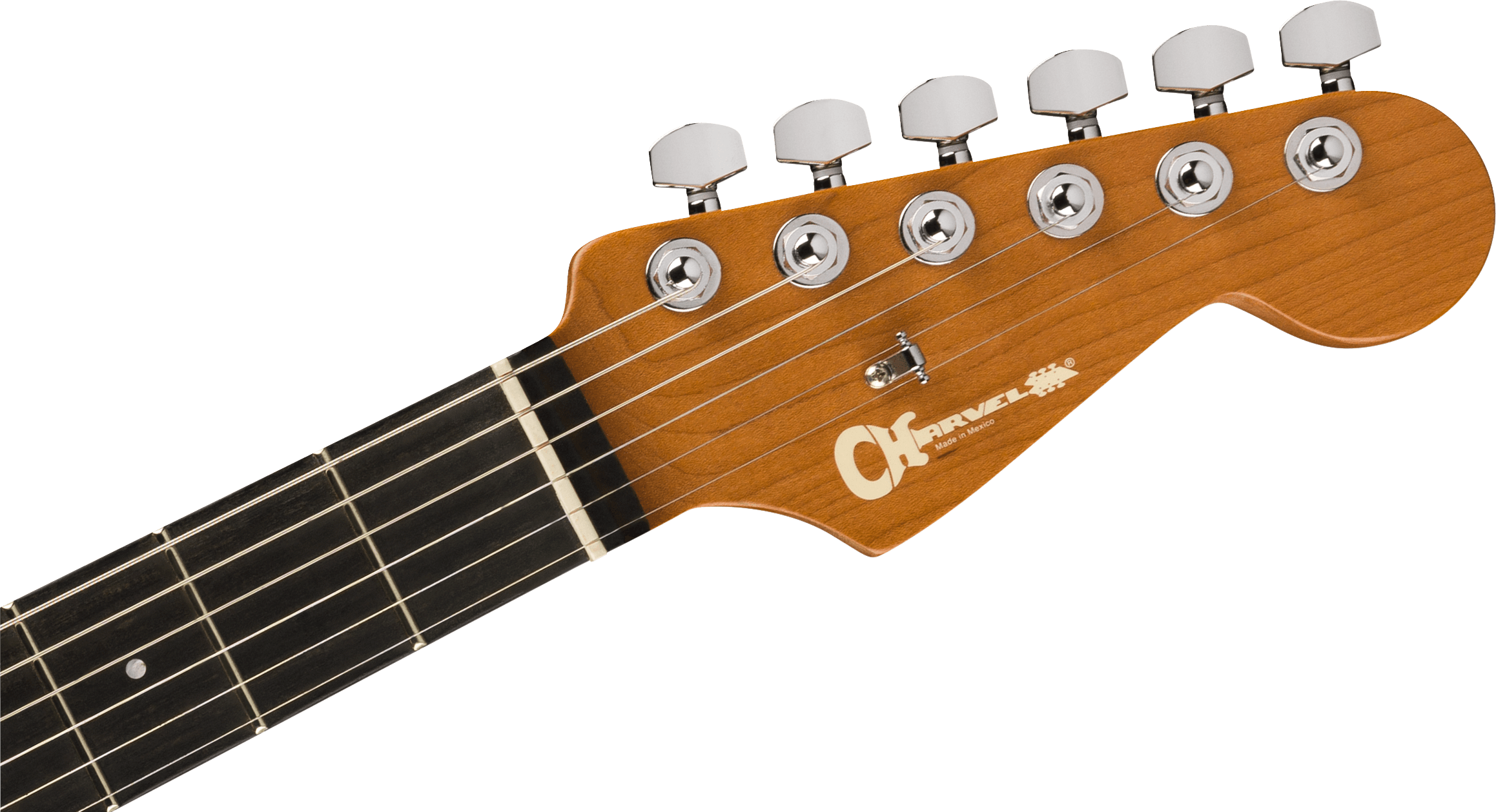 Charvel Dk24 Pro-mod 2pt Hh Eb - Gloss Black - Guitarra eléctrica con forma de str. - Variation 4