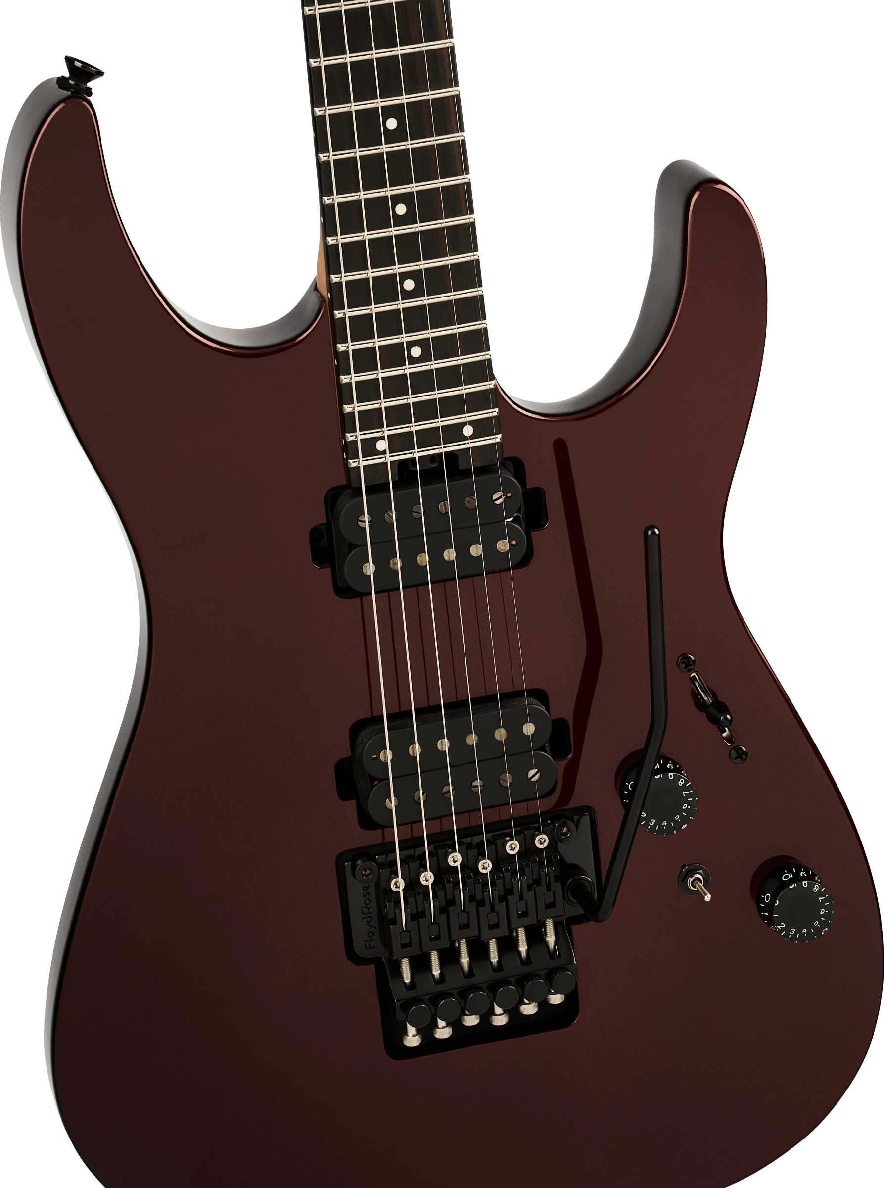 Charvel Dk24 Pro Mod Dinky Plus Hh Fr Eb - Crimson Eclipse - Guitarra eléctrica con forma de str. - Variation 2