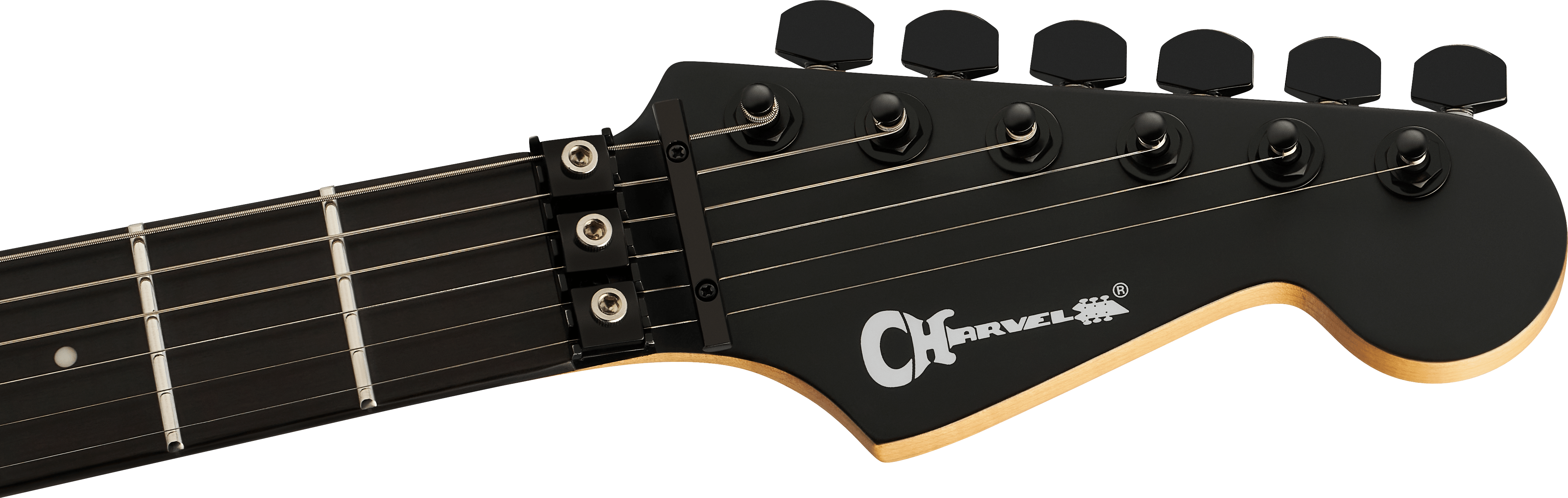 Charvel Dk24 Pro Mod Dinky Plus Hh Fr Eb - Satin Black - Guitarra eléctrica con forma de str. - Variation 4