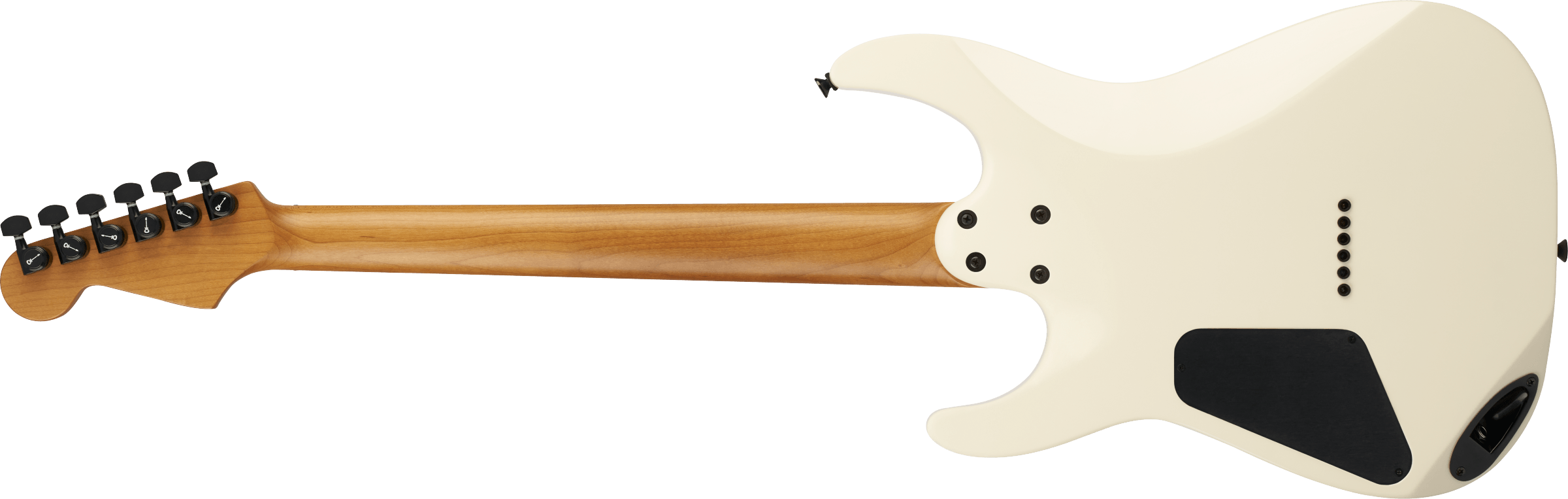 Charvel Dk24 Pro Mod Dinky Qm Plus Ht Hh Eb - Creme White - Guitarra eléctrica con forma de str. - Variation 1