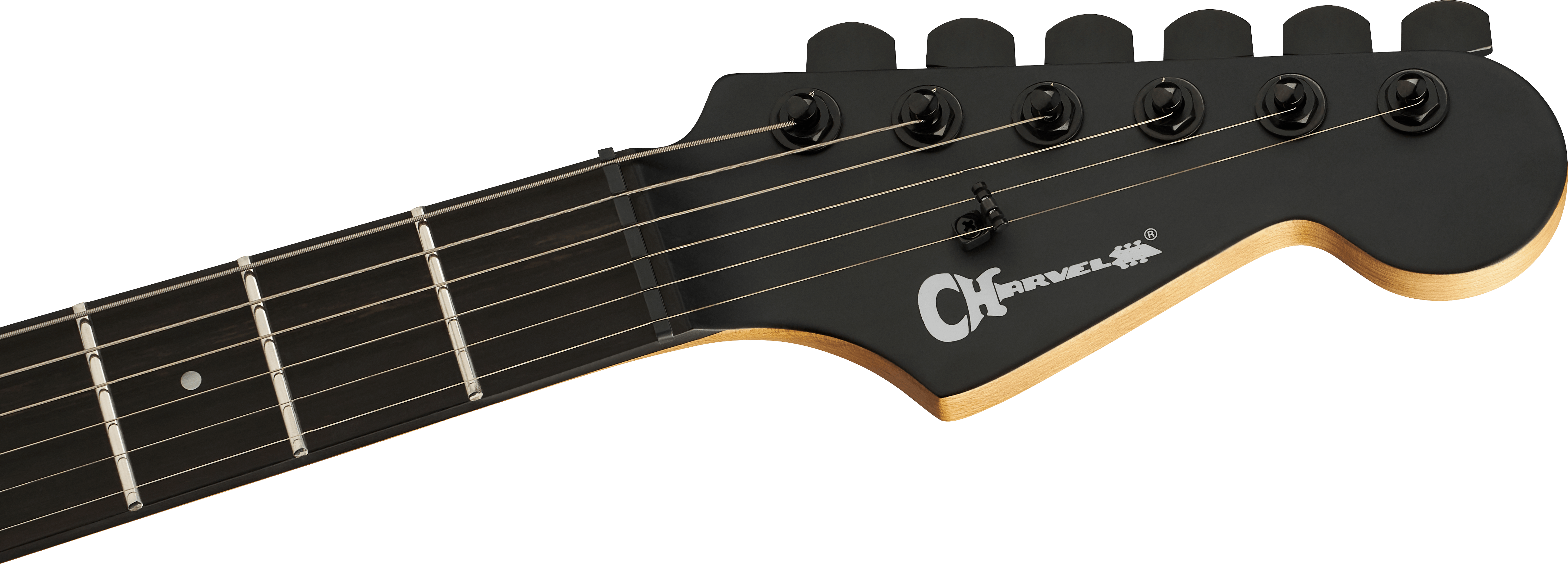 Charvel Dk24 Pro Mod Dinky Qm Plus Ht Hh Eb - Black Ash - Guitarra eléctrica con forma de str. - Variation 4
