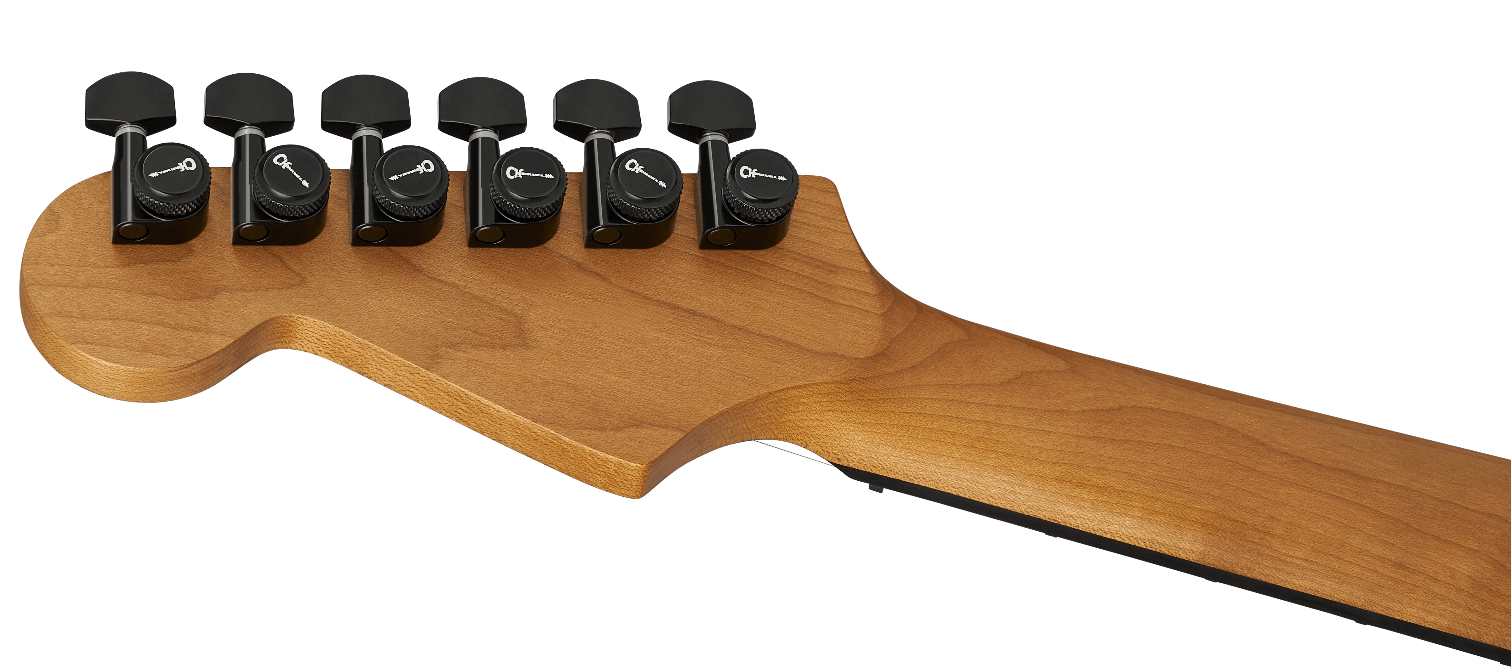 Charvel Dk24 Pro Mod Dinky Qm Plus Ht Hh Eb - Black Ash - Guitarra eléctrica con forma de str. - Variation 5