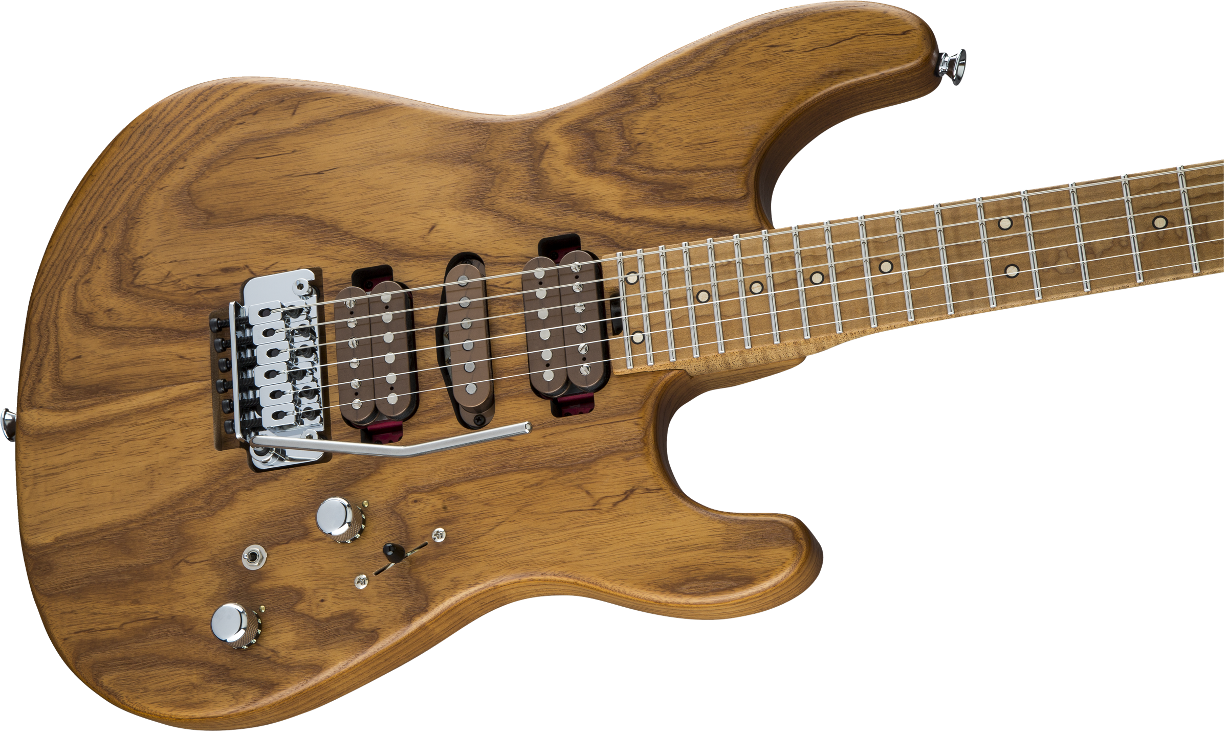 Charvel Guthrie Govan Hsh Caramelized Ash Signature Usa Trem Mn - Natural - Guitarra eléctrica con forma de str. - Variation 2